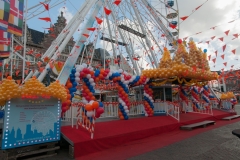 Europa Rad op Koningsdag op de kermis in Haarlem